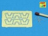 Aber 350L-46 Set of 6 pcs 4cm Flak 28 barrels with shields for German Navy (1:350)